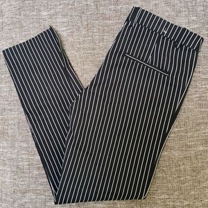 H&M Pin Stripe Pants - Black & White